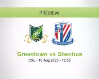 Greentown Shenhua betting prediction (16 August 2025)