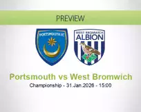 Portsmouth West Bromwich betting prediction (31 January 2026)