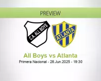 All Boys Atlanta betting prediction (28 June 2025)