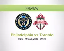 Philadelphia Toronto betting prediction (10 August 2025)