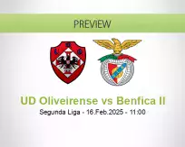 UD Oliveirense Benfica II betting prediction (16 February 2025)