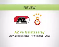 AZ Galatasaray betting prediction (13 February 2025)