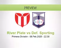 River Plate Def. Sporting betting prediction (09 February 2025)