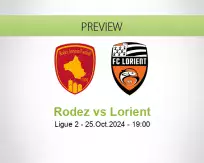 Rodez Lorient betting prediction (25 October 2024)