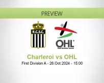 Charleroi OHL betting prediction (26 October 2024)