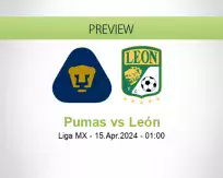 Pumas León betting prediction (15 April 2024)