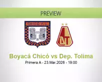 Boyacá Chicó vs Dep. Tolima