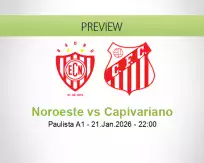 Noroeste vs Capivariano