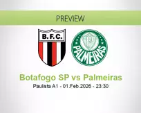 Botafogo SP Palmeiras betting prediction (02 February 2026)
