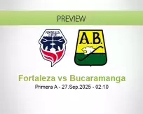 Fortaleza Bucaramanga betting prediction (27 September 2025)