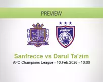 Sanfrecce vs Darul Ta'zim
