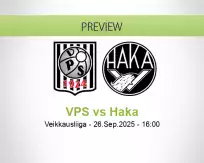 VPS Haka betting prediction (26 September 2025)