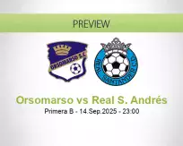 Orsomarso Real S. Andrés betting prediction (15 September 2025)