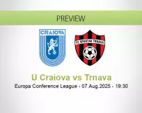 U Craiova Trnava betting prediction (08 August 2025)