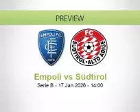 Empoli Südtirol betting prediction (17 January 2026)
