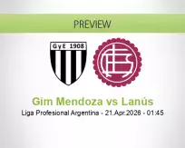 Gim Mendoza Lanús betting prediction (21 April 2026)