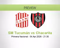 SM Tucumán Chacarita betting prediction (05 April 2026)