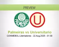 Palmeiras Universitario betting prediction (21 August 2025)