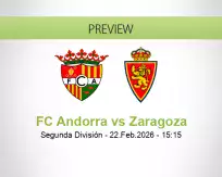 FC Andorra Zaragoza betting prediction (22 February 2026)