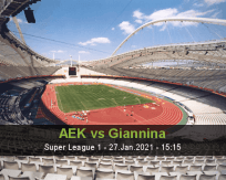 AEK Giannina betting prediction (27 January 2021)