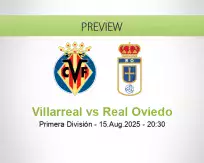 Villarreal Real Oviedo betting prediction (15 August 2025)
