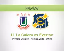 U. La Calera Everton betting prediction (13 September 2025)