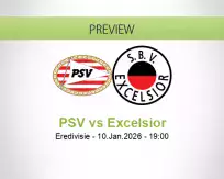 PSV Excelsior betting prediction (10 January 2026)