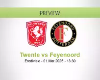 Twente Feyenoord betting prediction (01 March 2026)