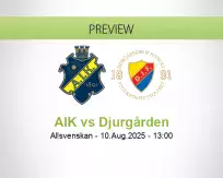 AIK Djurgården betting prediction (10 August 2025)