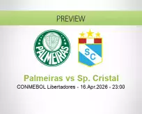 Palmeiras Sp. Cristal betting prediction (17 April 2026)