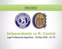 Independiente vs R. Central