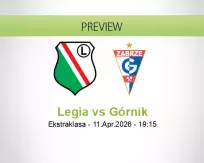 Legia Górnik betting prediction (11 April 2026)