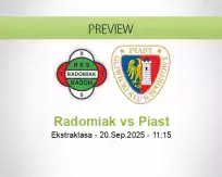 Radomiak Piast betting prediction (20 September 2025)