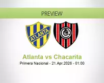 Atlanta Chacarita betting prediction (21 April 2026)