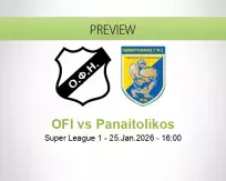 OFI Panaitolikos betting prediction (25 January 2026)