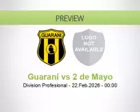 Guaraní 2 de Mayo betting prediction (22 February 2026)