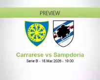 Carrarese Sampdoria betting prediction (18 March 2026)