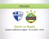 Dečić Rapid betting prediction (24 July 2025)