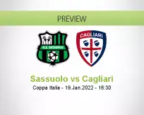 Sassuolo Cagliari betting prediction (19 January 2022)