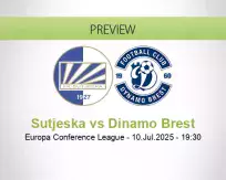 Sutjeska Dinamo Brest betting prediction (10 July 2025)