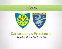 Carrarese Frosinone betting prediction (08 March 2025)