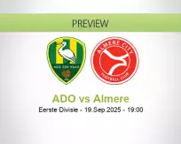 ADO Almere betting prediction (19 September 2025)