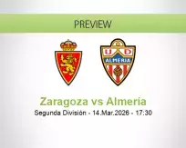 Zaragoza Almería betting prediction (14 March 2026)