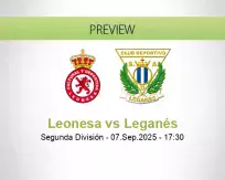 Leonesa Leganés betting prediction (07 September 2025)
