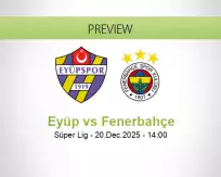 Eyüp Fenerbahçe betting prediction (20 December 2025)