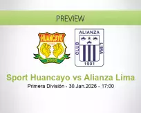 Sport Huancayo Alianza Lima betting prediction (30 January 2026)