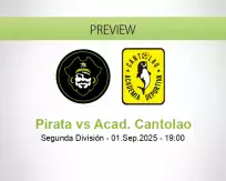 Pirata Acad. Cantolao betting prediction (01 September 2025)