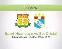 Sport Huancayo Sp. Cristal betting prediction (28 February 2026)