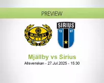 Mjällby Sirius betting prediction (27 July 2025)