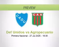 Def Unidos Agropecuario betting prediction (27 July 2025)